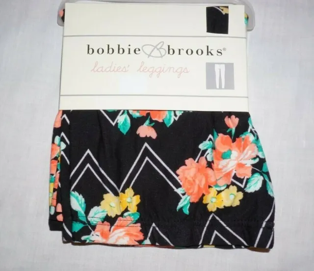 Bobbie Brooks Super Soft Legging Aztec Elephant Print L BLACK/WHITE Large