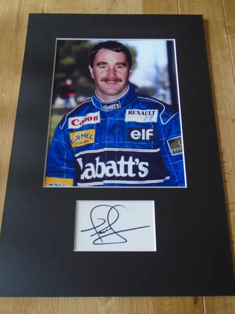 Nigel Mansell Genuine signed authentic autograph - UACC / AFTAL.