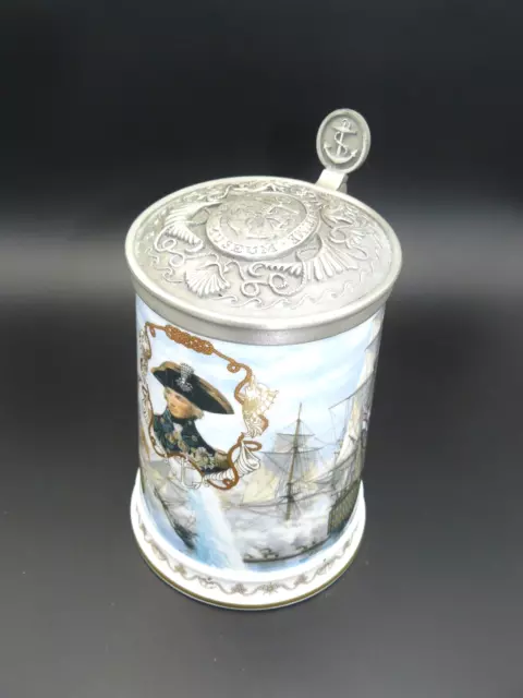 Royal Worcester National Maritime Museum Tankard NELSONS VICTORY AT TRAFALGAR