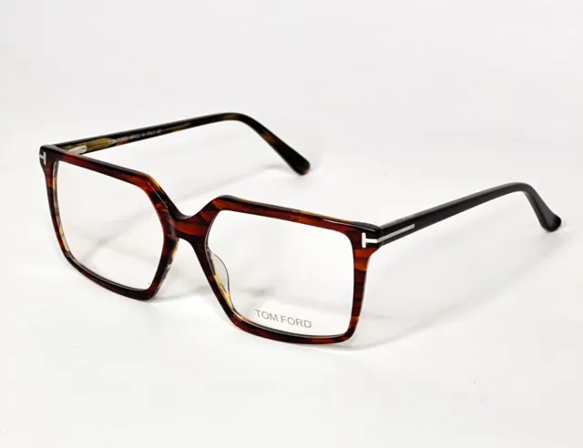 Eyeglass Tom Ford Frame Acetate Tortoiseshell 145-54 Demo Lenses Italy New