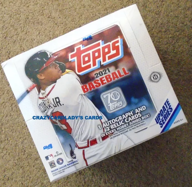 2021 Topps Update Series Baseball Jumbo Box Free Priority Shipping