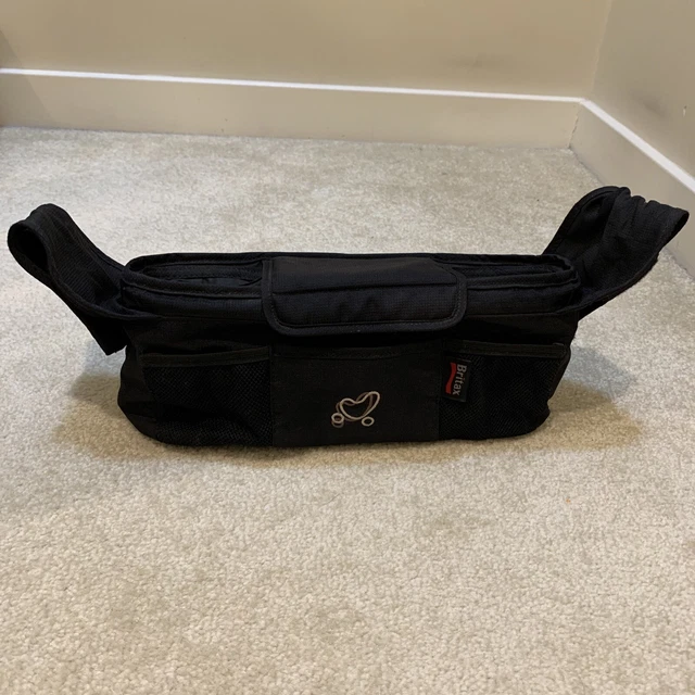 Britax Baby Stroller Organizer Adjustable Storage Insulated Drink Holder Pockets