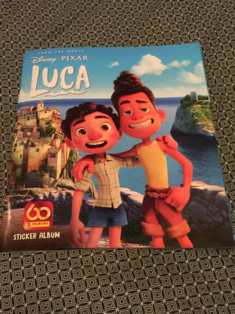 "Luca" Panini Disney Pixar Sticker Album - 6 Free Stickers + Free Card Box!!