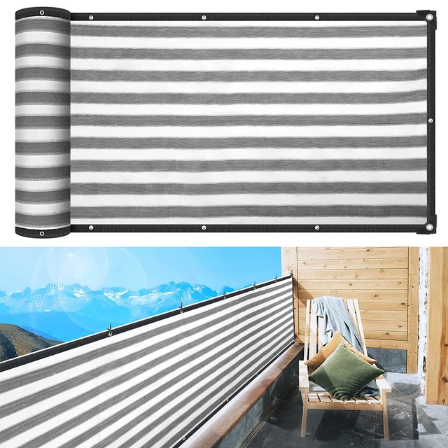 Luxurysail Balcony Privacy Screen PVC Anti-UV Fence Screen For Balcony