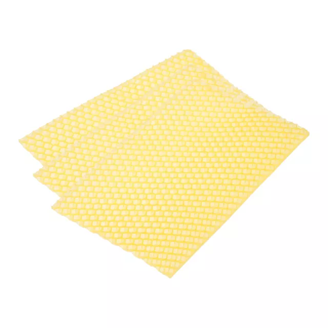 10uds Cera Base para Abeja Marcos, Colmena Base Hojas, Abeja Miel Hoja Amarillo