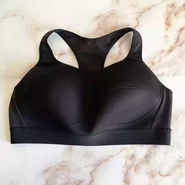 GYMSHARK - NEW Black Cut Out Back Medium Support Sports Bra/Crop Top-Size  Small