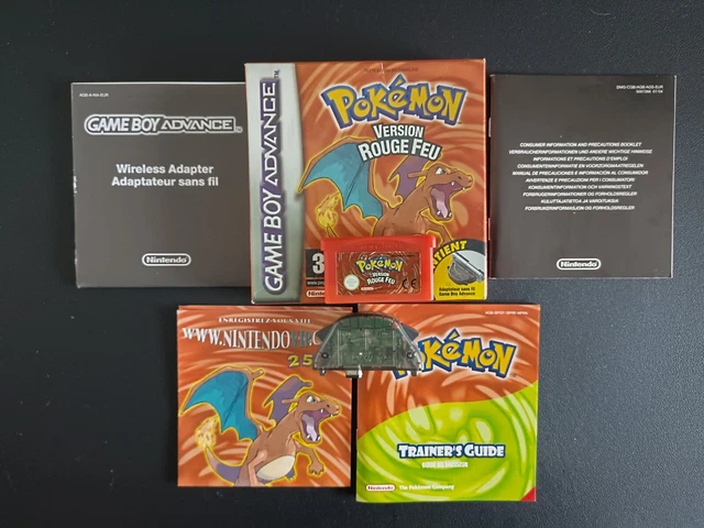JEU POKEMON VERSION Rouge Feu FR Console Game Boy Advance Nintendo En ...