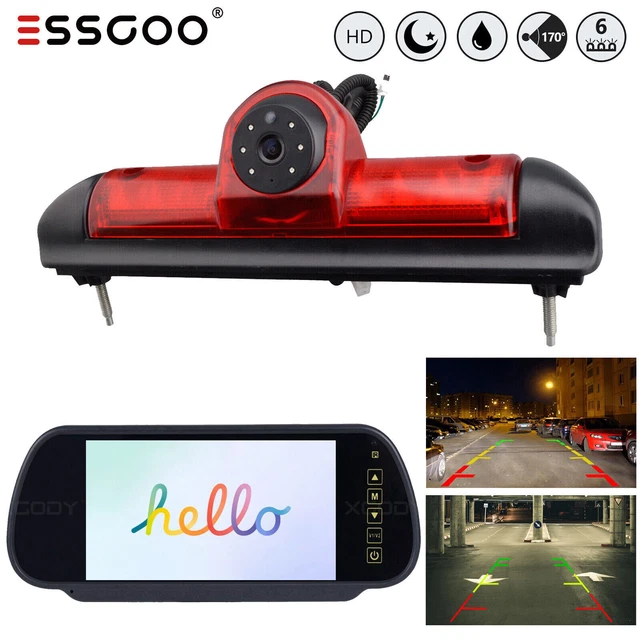 Doppel-Rückfahrkamera Für FIAT Ducato & Co. - 7 Zoll LCD Rückspiegel Mit Nachtsicht