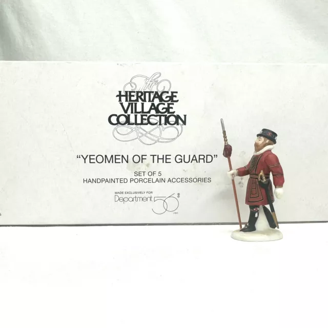 1-Department 56 Heritage Village Coll. "Yeomen Of The Guard" #58397 ONE Figure