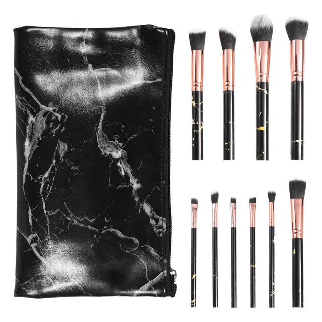10 Pcs Evidenziatore Pennello Per Il Trucco Marmo Pennelli Per Sfumare Minerale
