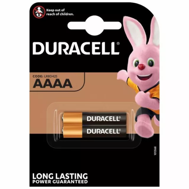 2 x Duracell AAAA 1.5V Specialty Batteries MX2500 E96 LR8D245