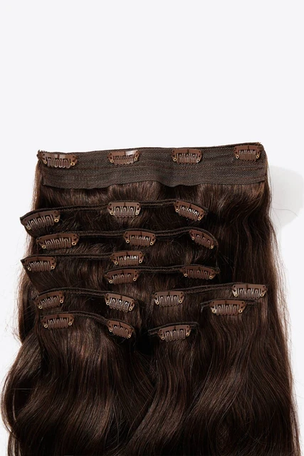 Extensión de cabello humano con clip natural de 18" 200 g #2