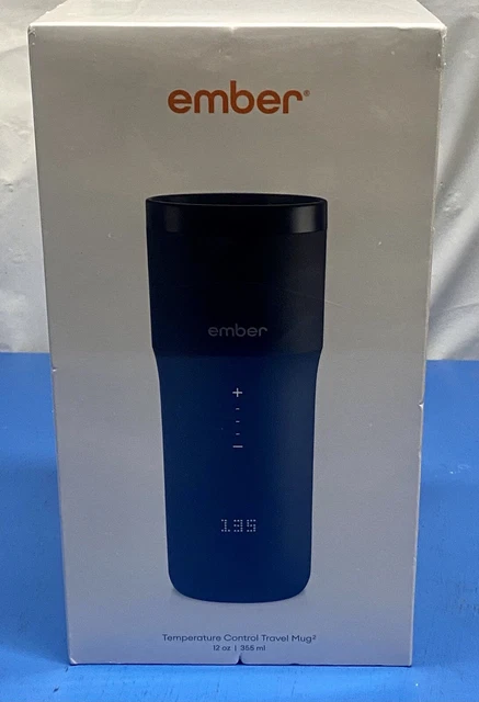 Ember TM191200US 12oz Temperature Control Smart Travel Mug 2- Black
