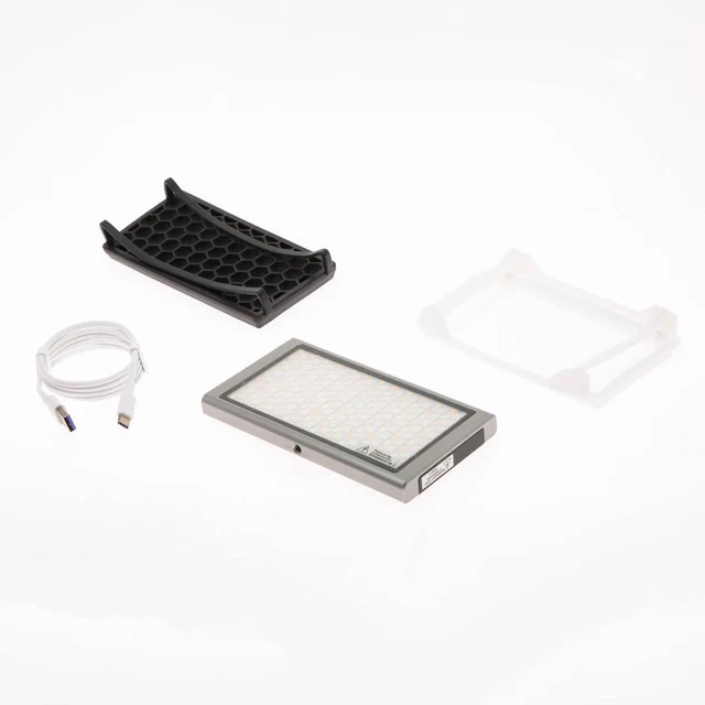 Luz LED Falconeyes F7 II 12W RGB con rejilla de panal y caja blanda - SKU #1677548
