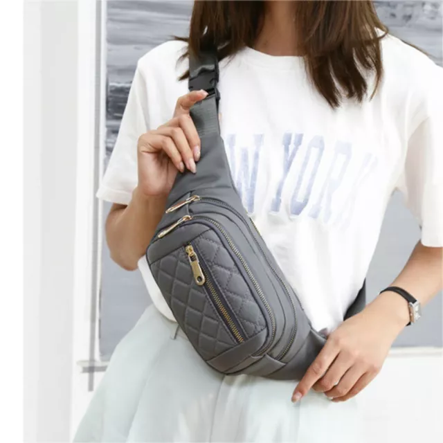 Checkered Fanny Bag Motion Handbag Fashion Waist Bag  Outdoors
