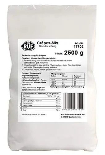 Impasto RUF crêpes miscela da forno confezione grande mix frittelle 2,5 kg NUOVO MHD 1/24