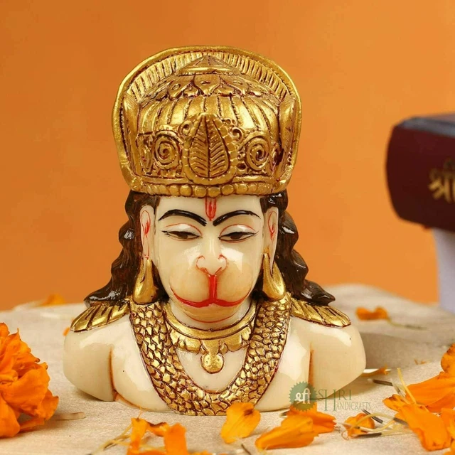 RESIN HINDU GOD Lord Shiva Shiv Head Idol Statue Figurine Showpiece 4