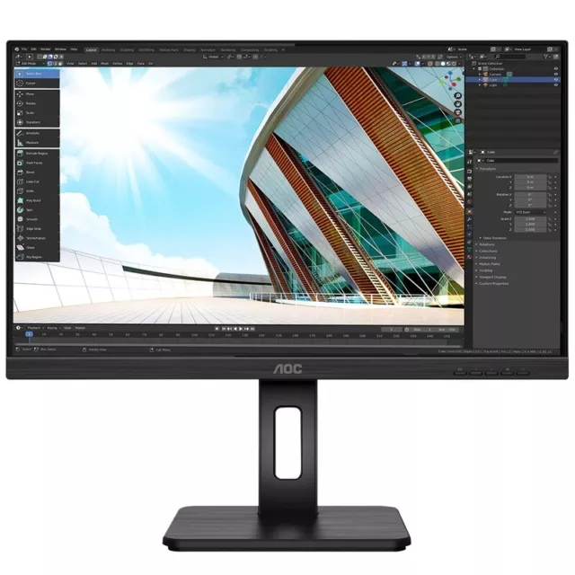 AOC Pro-line 24P2Q 60,5 cm (23.8 Zoll) Full HD LED-Monitor 4ms 75Hz IPS