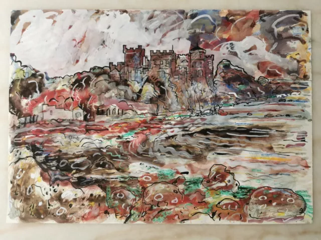 Original Watercolour Culzean Castle 1984 (Brian Edwards b1944).