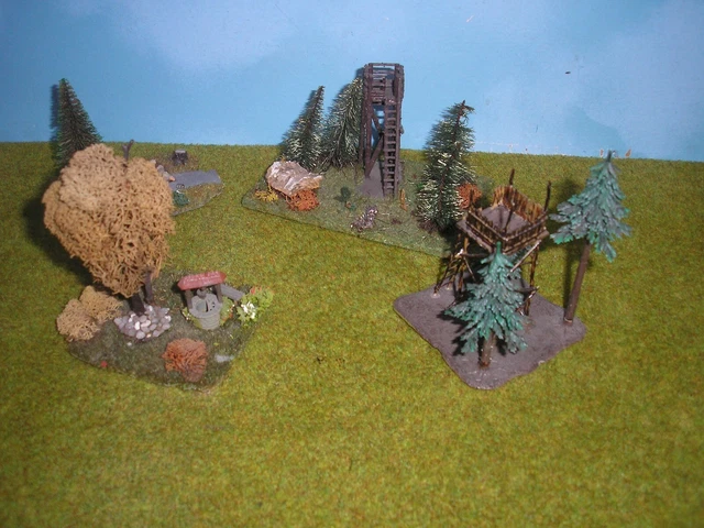 Oo Ho Job Lot Diorama Mix Scenery Buildings Track Side See Pictures