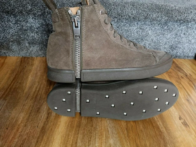 DIESEL S NENTISH ZIP Round Craquel Special mens Siuede Sneakers