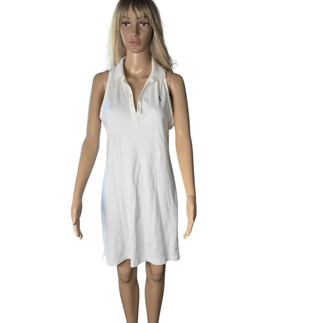Polo Ralph Lauren White Golf Halter Dress Size L Pickleball Tennis Polo Ralph Lauren White Golf Halter Dress Size L Pickleball Tennis