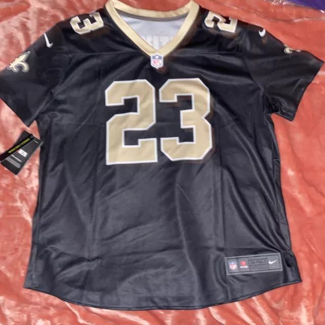 New Orleans Saints Marshon Lattimore #23 Nike Black NFL Jersey Dri Fit Women XL