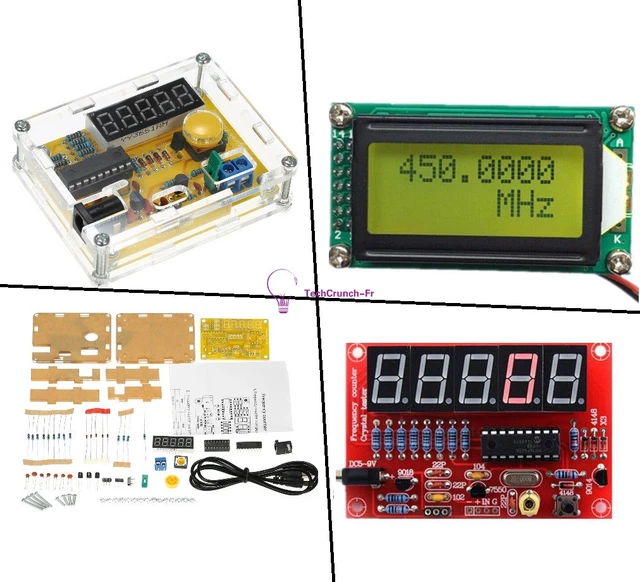 DIY Frequency Counter Crystal Oscillator Tester – 1Hz-50MHz, 5-Digit Display, USB Powered PIC Crystal Oscillator Frequency Meter 1Hz-50MHz LED Display
