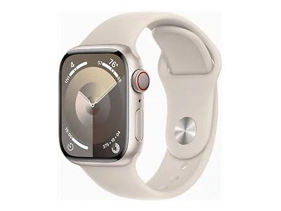 Apple Watch Series 9 (GPS + Cellular) 41 mm starlight aluminium MRHP3QF/A