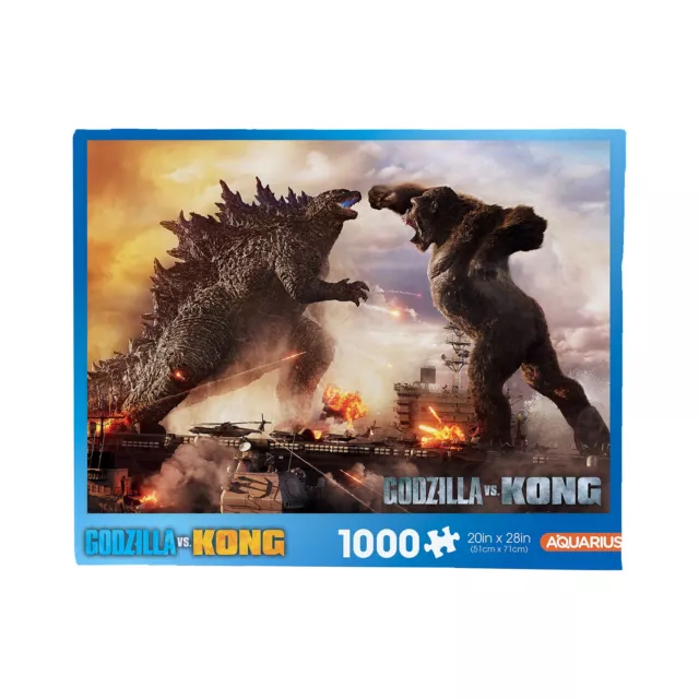 AQUARIUS Godzilla vs Kong Puzzle (1000 Piece Jigsaw Puzzle) - Glare Free - Preci