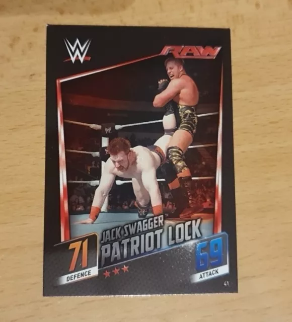 WWE Karte 41 JACK SWAGGER / 2015 Slam Attax Then & Now Forever Wrestling Card