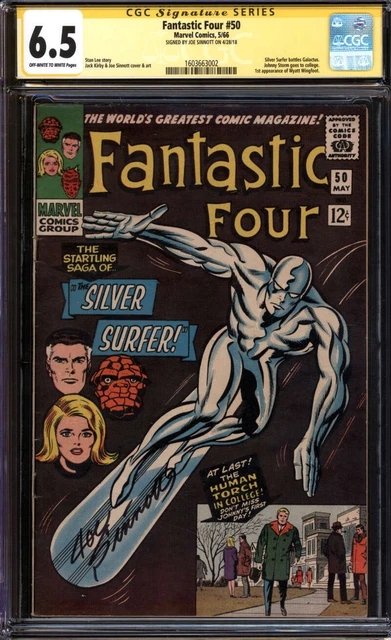 Fantastic Four #50 Cgc 6.5 Ow/Wh Pages // Silver Surfer Battles Galact Id: 50053