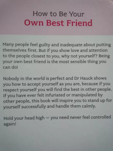 Anglais - Psychologie - How To Be Your Own Best Friend - Paul Hauck 2