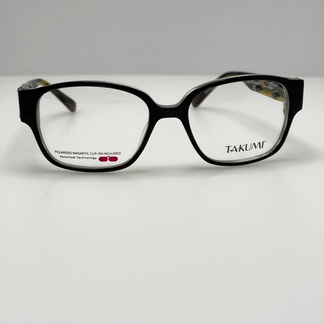 Takumi Eyeglasses Eye Glasses Frames T9906 010 49-18-135 W/ Clip Takumi ginjiro sakata glasses - Gem main image 4