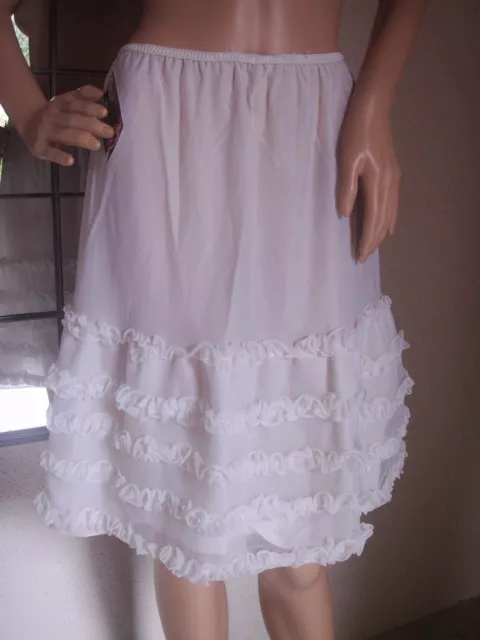 SUPERBE JUPON DE mariage FLORINE nylon vintage unterkleid full slip REF1528 EUR 50 00 PicClick FR