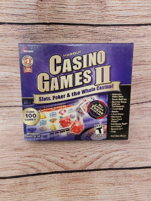 CASINO GAMES II Slots, Poker Whole Casino! Masque PC - CD ROM #29