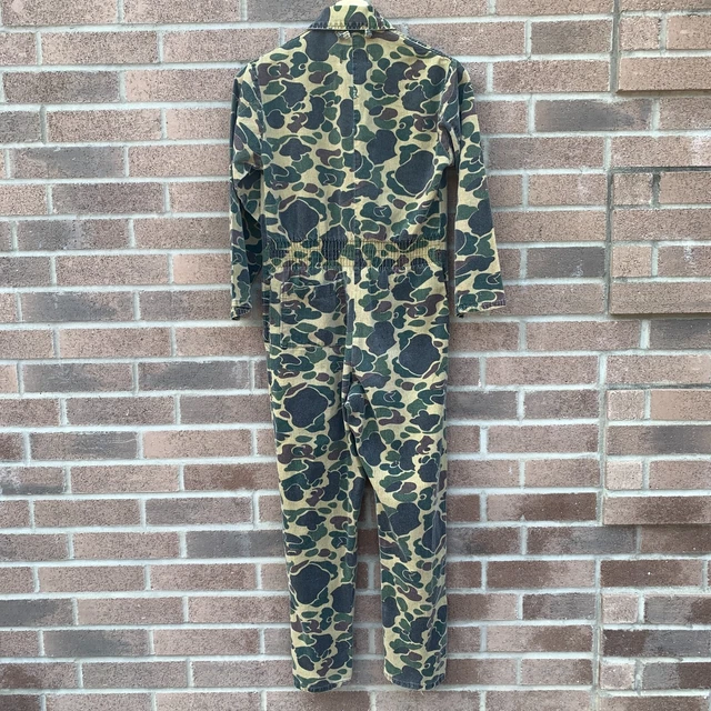 VINTAGE SAFTBAK COVERALL Mens Medium Duck Camouflage Camo Hunting Waist