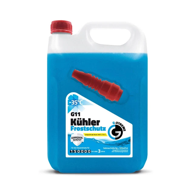 Protezione antigelo radiatore G11 liquido refrigerante blu 3 anni fino a -35°C refrigerante 5L