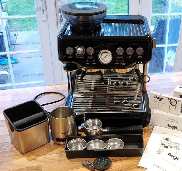 SAGE THE BARISTA Express BES875/SES875 Bean to Cup Coffee Machine Black