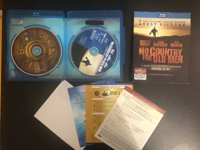 No Country for Old Men (Blu-ray Disc, 2009, 2-Disc Set, Collectors Edition Slipc