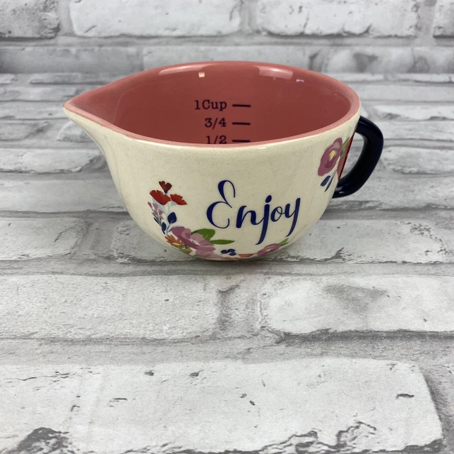 Home Essentials Paris Floral All In One Measuring Cup Enjoy Pink Flowers