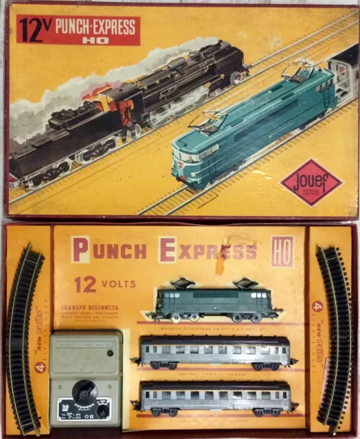 Jouef H0 trés rare coffret "Punch Express et sa Boîte D'origine