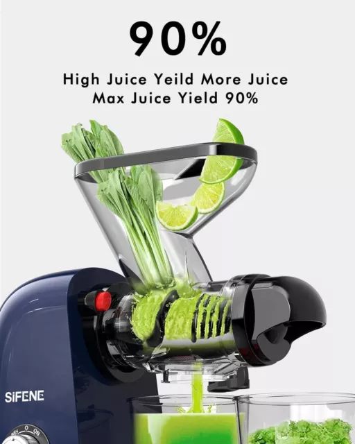 COLD PRESS JUICER Machine Slow Masticating Juicer Vegetable and Fruit ...