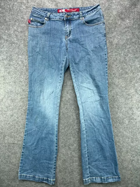 Oneill Straight Jeans Juniors 7 Womens 31 Blue Denim Low Rise Casual