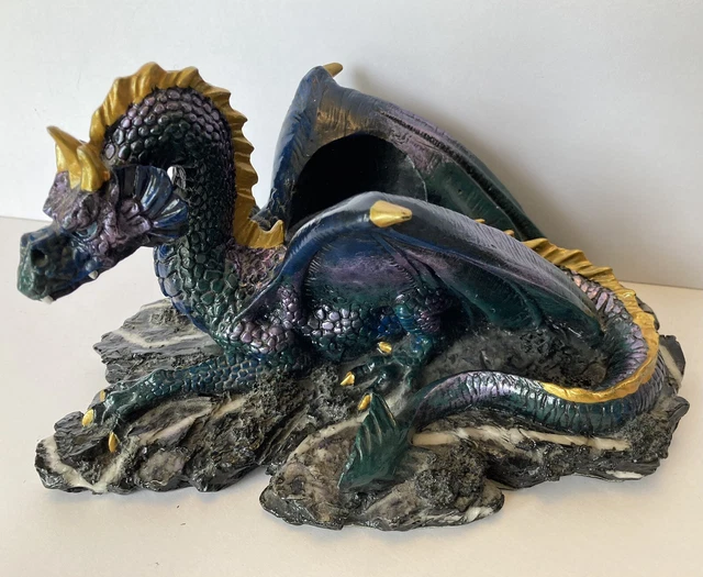 Mystical Dragon Candle Holder 1999 9” Long Vintage Mystical Dragon Candle Holder 1999 9” Long Vintage