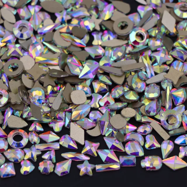 Glass Strass Crystal Hot Fix Rhinestones Iron On Flatback Clear Hotfix  Stones