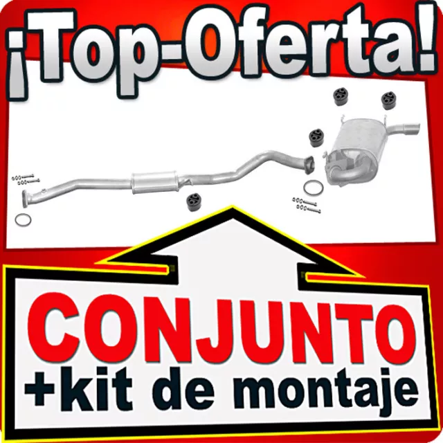 Sistema de Silenciador para Mazda MX5 1.6 1.8 16V 08.2000-10.2005 Escape