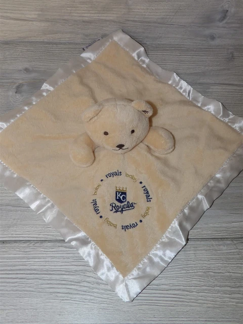 Baby Fanatic Kansas City Royals Lovey Security Blanket Plush Teddy Bear 13" (24b