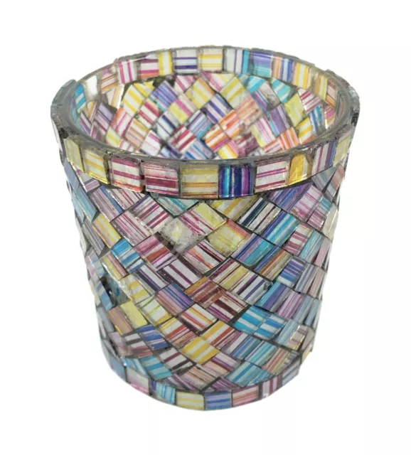 Mosaik Glas Kunst Weihnachten Tee Licht – Votive Kerzenständer i31-145