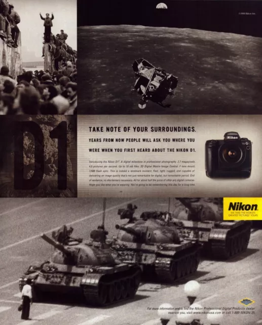 1999 Print Ad .Nikon Worlds Greatest Pictures (Approx. 9x10.75 B#2